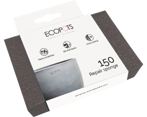 Ecopots Reparatur Schwamm 150 zur Beseitigung von starken Kratzern, Schmutz, Flecken und Moos