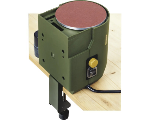 Tellerschleifgerät Proxxon Micromot TG 125/E 27 060, 140 W Tellerschleifer mit Tischbefestigung für Schleifarbeiten
