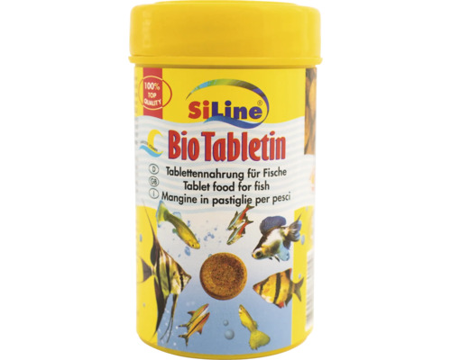 Futtertabletten SiLine Biotabletin 100 ml Aquariumfischfutter Siline Bio Tabletin Fischnahrung