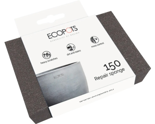 Ecopots Reparatur Schwamm 150 zur Entfernung von starken Kratzern, Schmutz, Flecken und Moos
