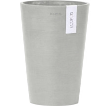 Grauer Pflanztopf aus Kunststoff