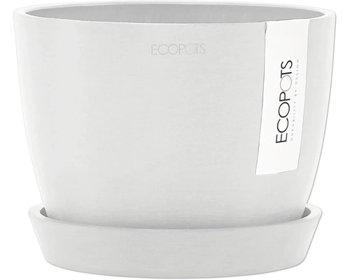 Blumentopf aus Kunststoff mit Untersetzer