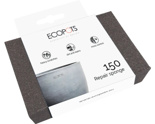 ECOPOTS Reparaturschwamm 150 zur Entfernung von Kratzern, Schmutz und Moos