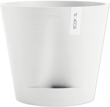 Weißer Blumentopf aus Kunststoff