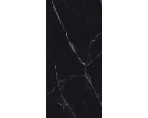 Schwarze Fliese mit Marmoroptik