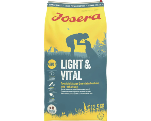 Hundefutter trocken Josera Josera Light & Vital 12,5 kg Adult, Spezialdiät zur Gewichtsabnahme und -erhaltung Hundefutter trocken Josera Josera Light & Vital 12,5 kg Adult, Spezialdiät zur Gewichtsabnahme und -erhaltung