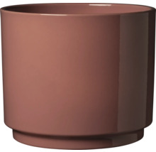 Zylindrischer Blumentopf aus Keramik