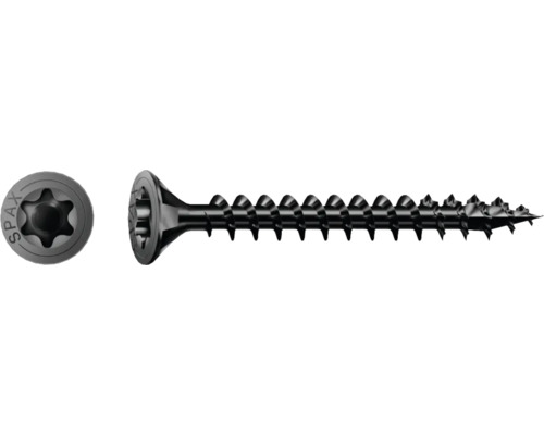 Holzschraube Spax T-STAR plus Senkkopf TX Vollgewinde 4x16 mm, 25 Stück, schwarz