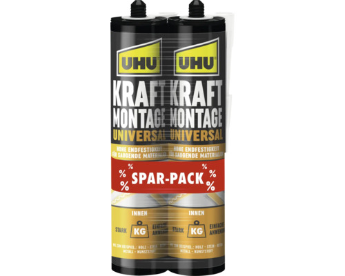 Doppelpackung UHU Kraft Montage Universal Klebstoff