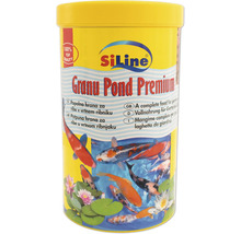 SiLine Granu Pond Premium Gartenteichfutter im gelben Behälter