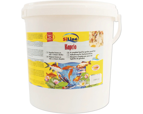 Teichfischfutter SiLine Kaprio Goldfischfutter 10,8 l Siline Kaprio Gartenteichfischfutter Eimer