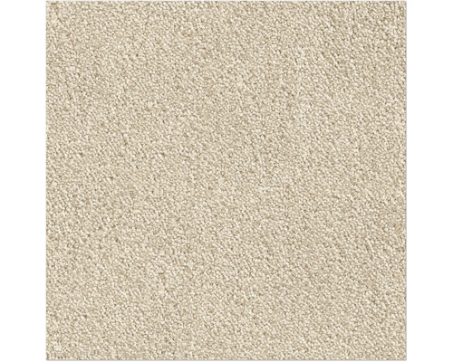 Teppichboden Shaggy Leila dunkelbeige FB37 500 cm breit (Meterware) Nahaufnahme eines beigen Teppichs