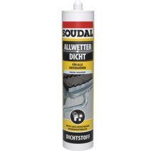 Soudal Allwetter Dichtstoff Kartusche für alle Untergründe, Farbton Transparent