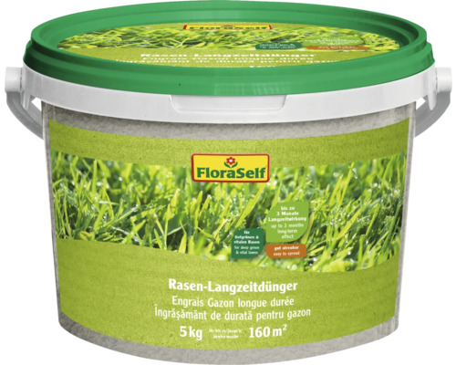 Rasen-Langzeitdünger FloraSelf 5 kg / 160 m²