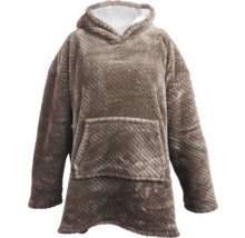 Flauschiger Hoodie mit Kapuze und Tasche