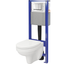 Wand-WC mit Spülkasten und Installationsrahmen