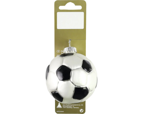 Christbaumhänger Fußball weiß