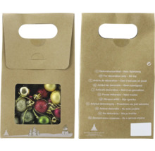 Verpackung mit Christbaumkugeln zur Dekoration, kein Spielzeug