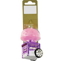 Dekorativer Zuckerwattemaschine-Anhänger mit Etikett