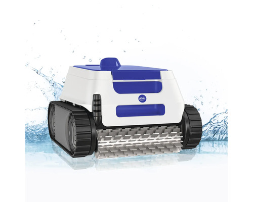 Poolreinigungsroboter mit Raupenantrieb und Bürsten