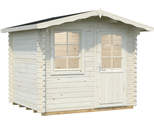 Gartenhaus mit Fenster und Tür aus Holz