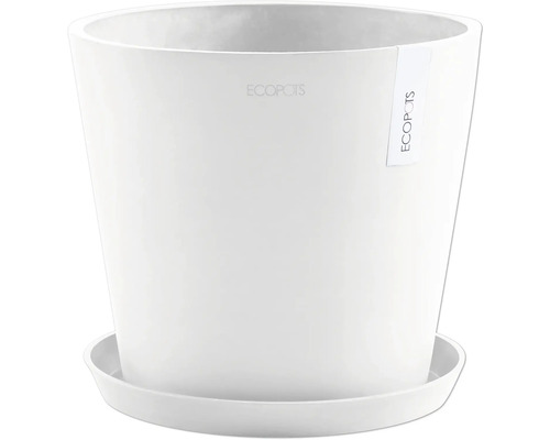 Blumentopf aus Kunststoff mit Untersetzer