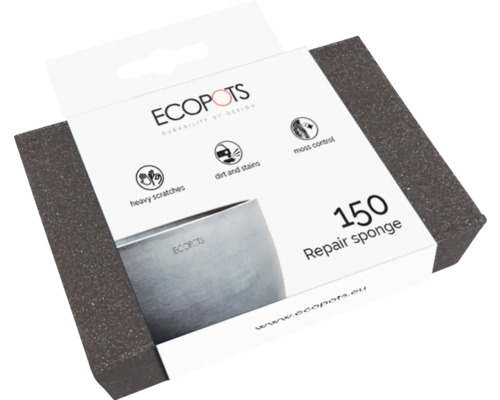 Ecopots Reparatur Schwamm 150 zur Beseitigung von starken Kratzern, Schmutz und Moos