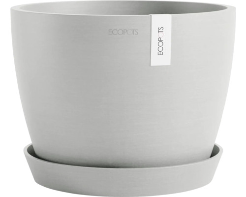 Ecopots Pflanztopf mit Untersetzer aus Kunststoff