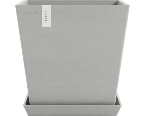 Viereckiger Pflanztopf mit Untersetzer