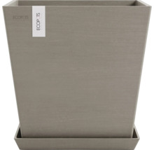 Viereckiger Pflanzkübel mit Untersetzer