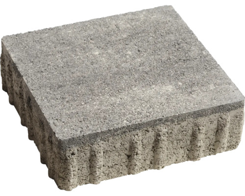 DOM Pflaster Natur Rauchquarz 21x21x6 cm Grauer Betonpflasterstein