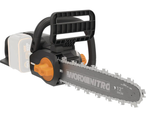 Akku-Kettensäge WORX Nitro 20V 30cm WG350E.9, Brushless Motor, ohne Akku und Ladegerät, inkl. Gratis Akku-Starterset Akku-Kettensäge WORX Nitro 20V 30cm WG350E.9, Brushless Motor, ohne Akku und Ladegerät, inkl. Gratis Akku-Starterset