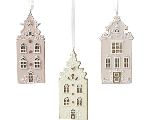 Christbaumhänger Haus 10,7 cm