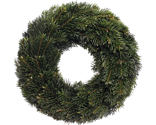 Adventskranz Nordmannkranz ca. Ø 45 cm Selection Tellerkranz frisch gebunden, echte Konifere Tannenkranz für die Weihnachtsdekoration