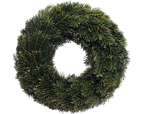 Adventskranz Nordmannkranz ca. Ø 30 cm Selection Tellerkranz frisch gebunden, echte Konifere Tannenkranz für die Weihnachtsdekoration