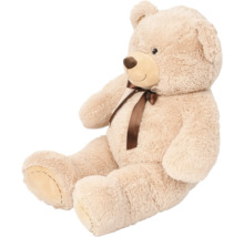 Sitzender Teddybär mit Schleife