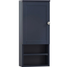 Badezimmerschrank mit Tür und zwei offenen Regalen