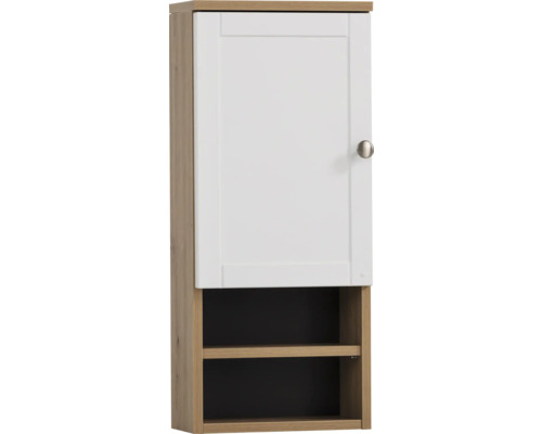 Hängeschrank Möbelpartner Jesper 30.3x70x16 cm eiche-mattweiß