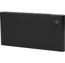 Schwarzer Elektroheizkörper mit Display