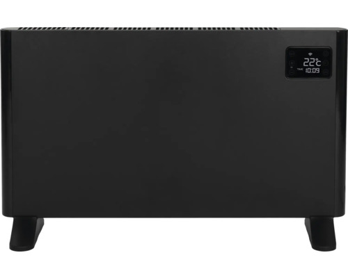 Elektrischer Heizkörper mit Digitalanzeige für Temperatur und Uhrzeit