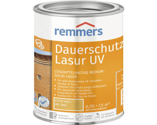 Langzeit-Lasur Remmers UV eiche hell 750 ml