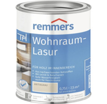 Farbdose Wohnraumlasur für Holz im Innenbereich, Antikgrau, 0,75 Liter