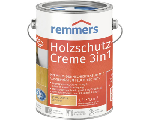 Remmers Holzschutz Creme 3in1 Holzlasur im Metalleimer Remmers Holzschutz Creme 3in1 Holzlasur im Metalleimer