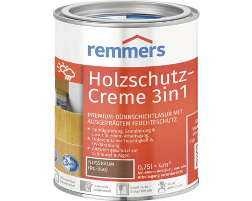 Holzschutz-Creme Remmers nussbaum 750 ml