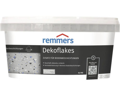 Remmers Dekoflakes Zusatz für Bodenbeschichtungen in einem 0,5 Kilogramm Eimer
