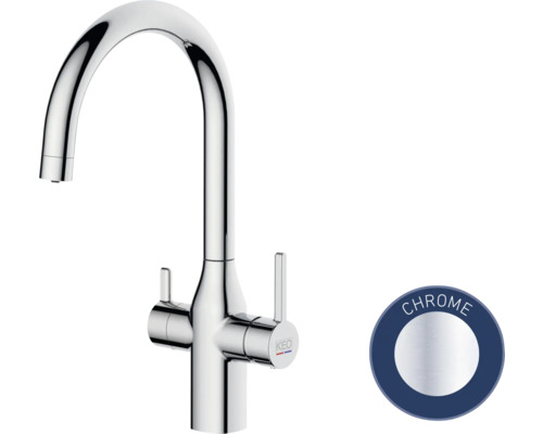 Chrom Küchenarmatur mit hohem Auslauf