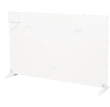 Weiße Heizkörperverkleidung mit Befestigungselementen