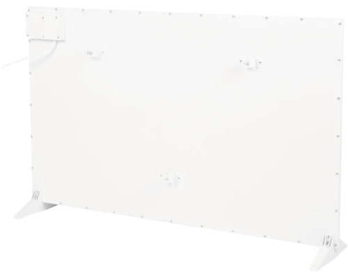 Weiße Heizkörperverkleidung mit Befestigungselementen