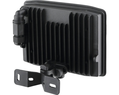 Schwarzer LED-Strahler mit Montagehalterung