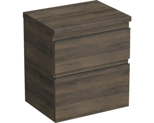 Waschtischunterschrank Jungborn Trenta 56,7x64,6x44,5 cm eiche holzdekor TRE DESK 60 2Z B 25